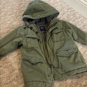 GAP Olive Hooded Parka